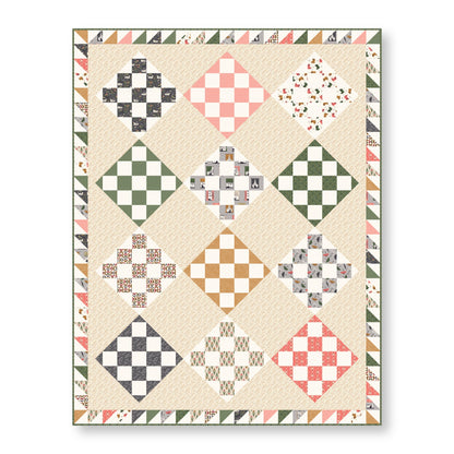 Spring Breeze - Gold Brown - Spring Showers - Ann Gardner - Cloud 9 Fabrics - Poplin - Simplifi Fabric