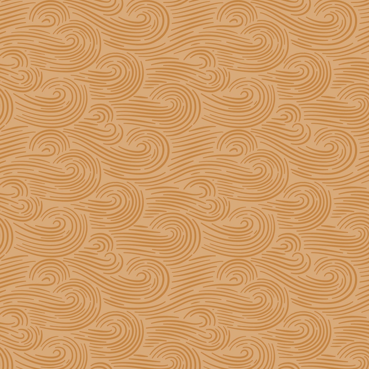 Spring Breeze - Gold Brown - Spring Showers - Ann Gardner - Cloud 9 Fabrics - Poplin - Simplifi Fabric