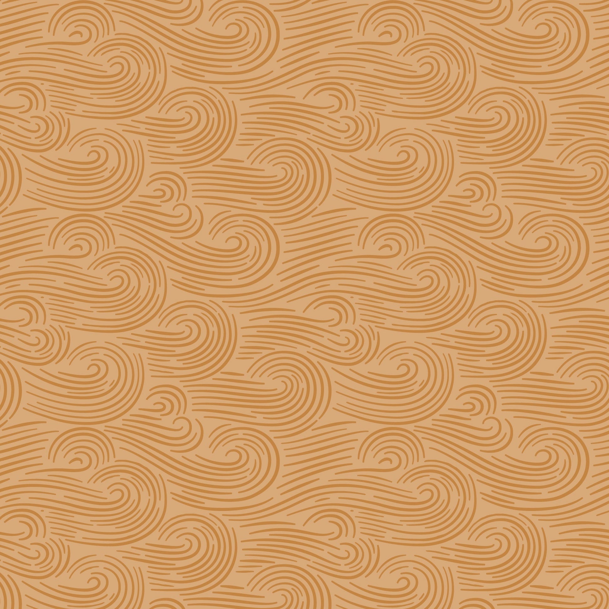 Spring Breeze - Gold Brown - Spring Showers - Ann Gardner - Cloud 9 Fabrics - Poplin - Simplifi Fabric