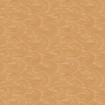 Spring Breeze - Gold Brown - Spring Showers - Ann Gardner - Cloud 9 Fabrics - Poplin - Simplifi Fabric
