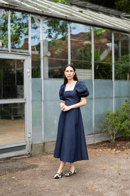 Square Dress + Puff Sleeves - Paper Sewing Pattern - Puff And Pencil - Simplifi Fabric