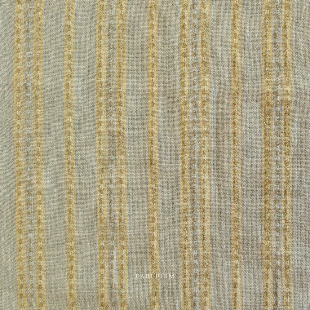 Stitch Stripe - Sage - Lucky Loom - Fableism Supply Co. - Simplifi Fabric