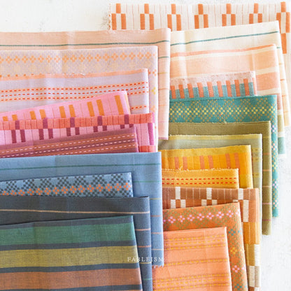 Stitch Stripe - Tumeric - Lucky Loom - Fableism Supply Co. - Simplifi Fabric