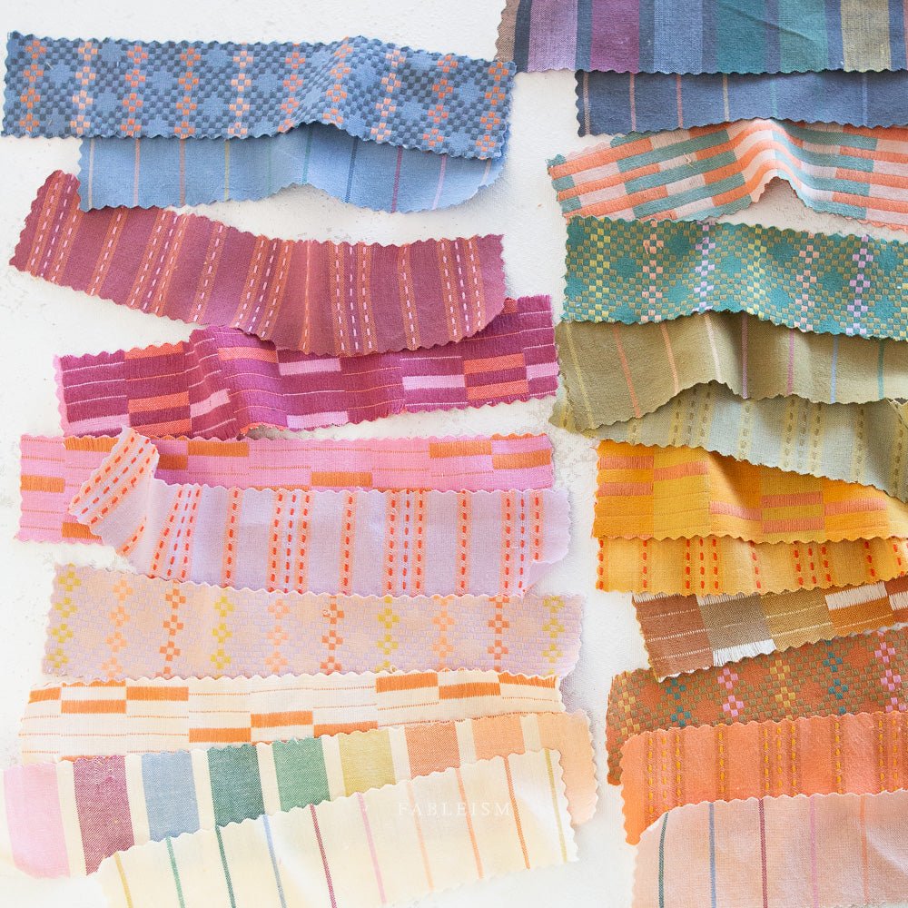 Stitch Stripe - Tumeric - Lucky Loom - Fableism Supply Co. - Simplifi Fabric