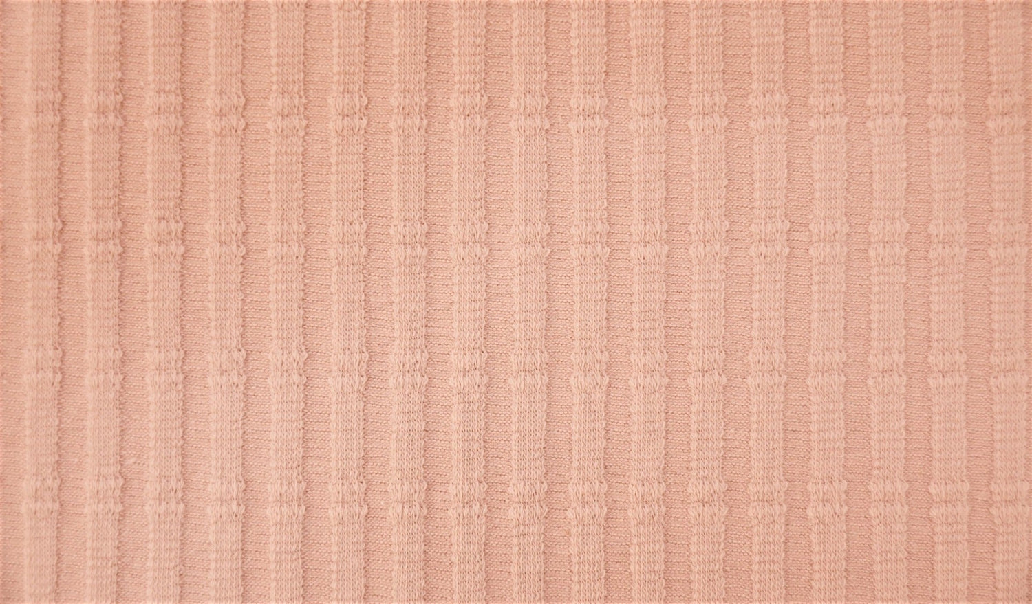 Striped Jacquard Cotton Jersey - European Import - Oeko - Tex® - Rose - Simplifi Fabric