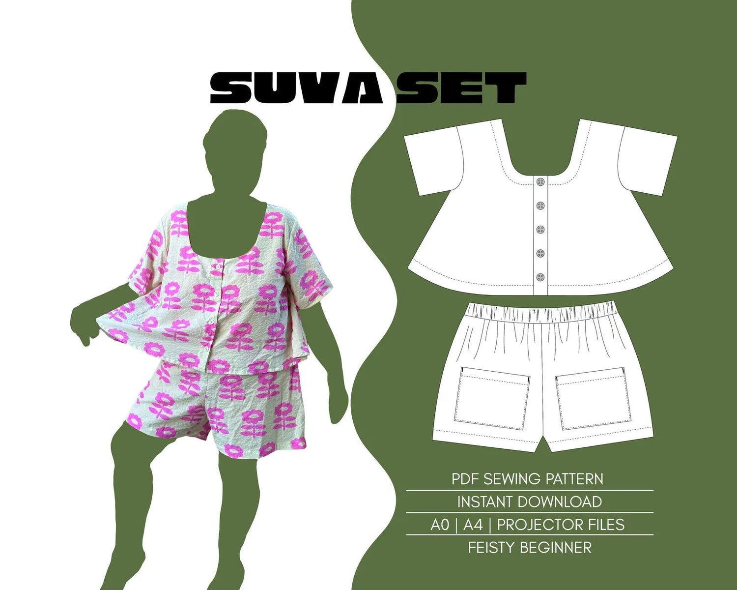 Suva Set PDF Sewing Pattern - Sew Like Shop - Simplifi Fabric