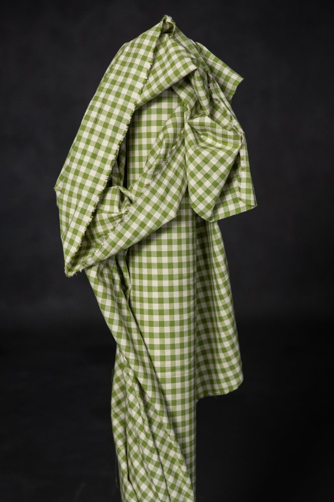Tartines Organic Cotton Linen Gingham - European Import - Merchant & Mills - Simplifi Fabric