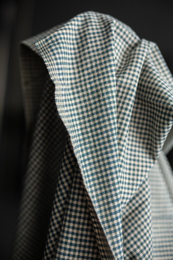 Terra Mini Gingham Handwoven Indian Cotton - Merchant & Mills - Simplifi Fabric