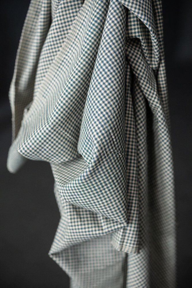 Terra Mini Gingham Handwoven Indian Cotton - Merchant & Mills - Simplifi Fabric