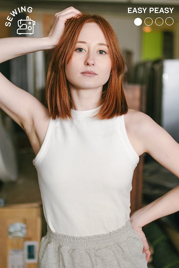 The Basic Tank Top - Paper Sewing Pattern - Juliana Martejevs - Simplifi Fabric