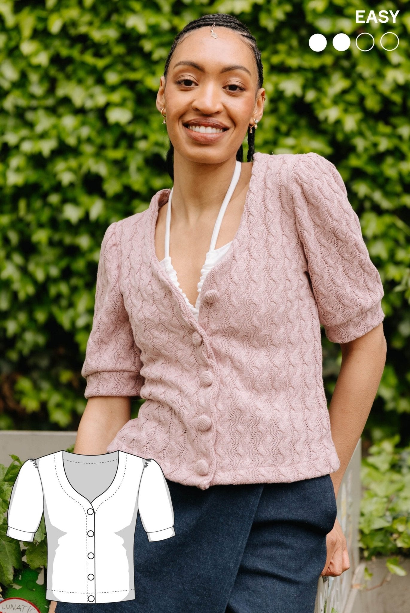 Carlotta Short Sleeve Cardigan Pattern – Simplifi Fabric
