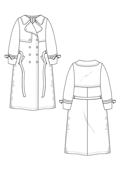 The Chloe Trenchcoat - Paper Sewing Pattern - Juliana Martejevs - Simplifi Fabric