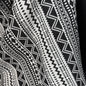 The Compass Weave Collection - Jacquard Tapestry - Black/Natural White - Simplifi Fabric