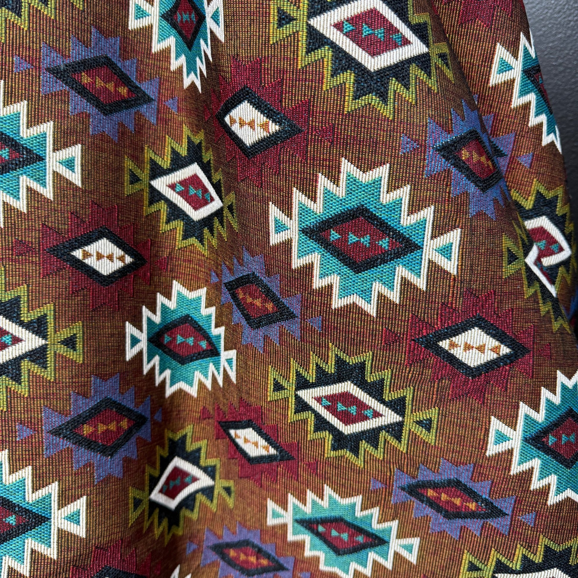 The Desert Mesa Collection - Jacquard Tapestry - Rust - Simplifi Fabric