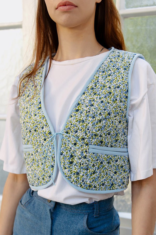The Emily Reversible Quilted Vest - Paper Sewing Pattern - Juliana Martejevs - Simplifi Fabric