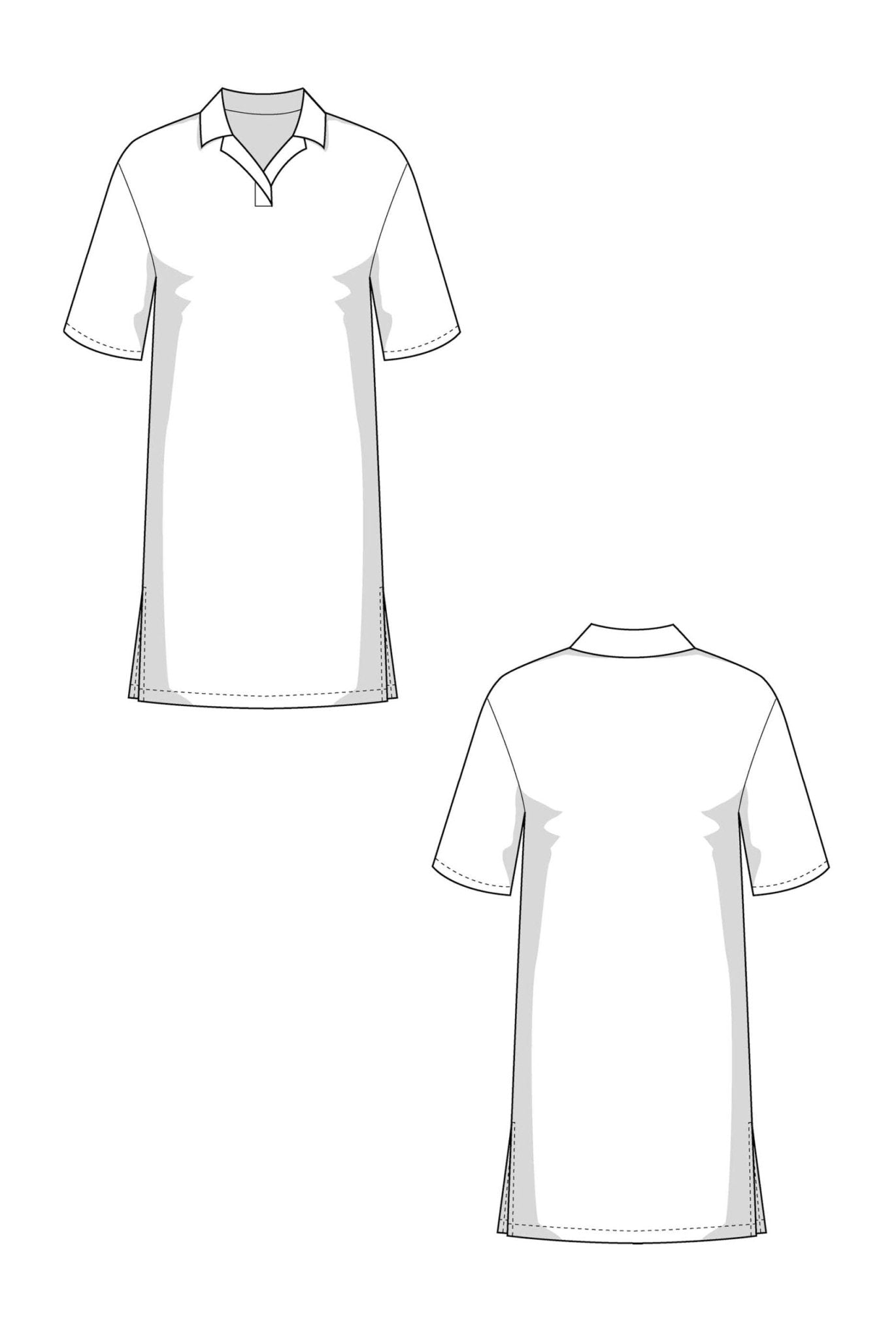 The Harper Polo Dress - Paper Sewing Pattern - Juliana Martejevs - Simplifi Fabric