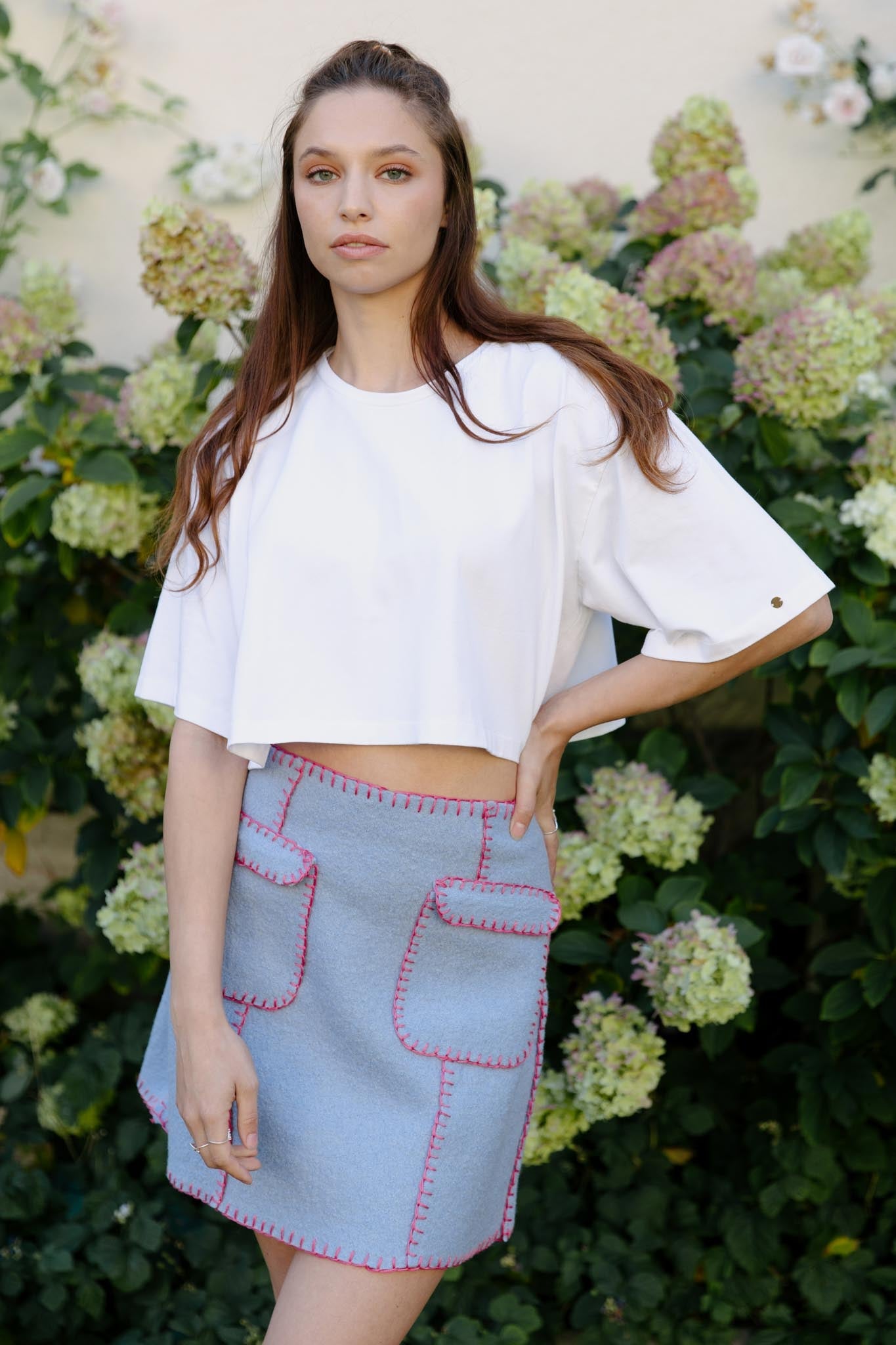 The Lilly Mini Skirt - No Sewing Machine Required - Paper Sewing Pattern - Juliana Martejevs - Simplifi Fabric