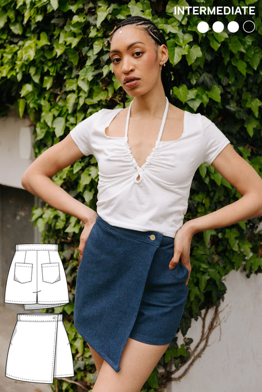 The Nike Skort - Paper Sewing Pattern - Juliana Martejevs - Simplifi Fabric