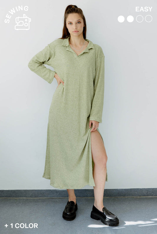 The Riley Polo Dress - Paper Sewing Pattern - Juliana Martejevs - Simplifi Fabric