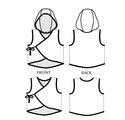 Tie Bolero - Paper Sewing Pattern - Sew Different - Simplifi Fabric