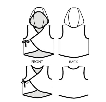 Tie Bolero - Paper Sewing Pattern - Sew Different - Simplifi Fabric