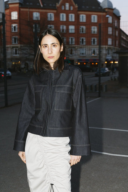 Topstitch Vest + Box Sleeves - Paper Sewing Pattern - Puff And Pencil - Simplifi Fabric