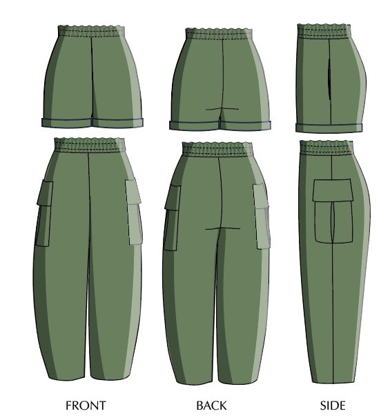 Tyto Pants - Paper Sewing Pattern - Sew Different - Simplifi Fabric