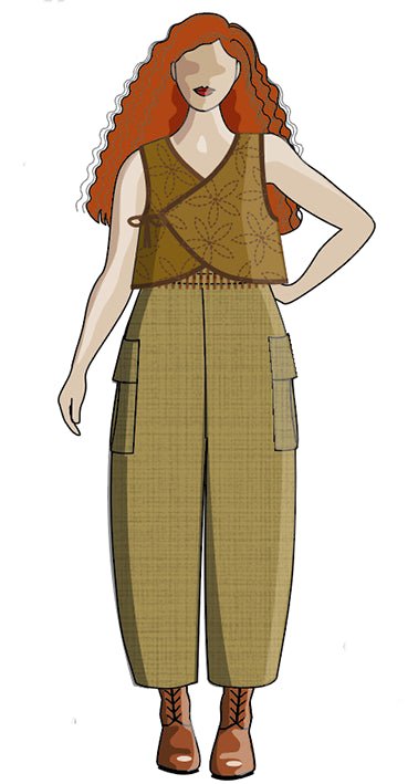 Tyto Pants - Paper Sewing Pattern - Sew Different - Simplifi Fabric