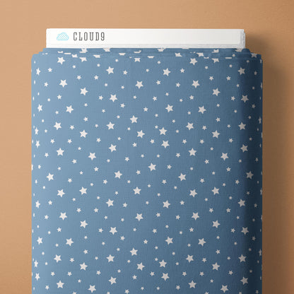 Under The Same Stars - Blue - Backwoods and Boots - Softly Studio - Cloud 9 Fabrics - Poplin - Simplifi Fabric