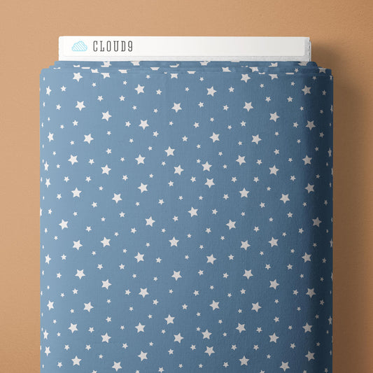 Under The Same Stars - Blue - Backwoods and Boots - Softly Studio - Cloud 9 Fabrics - Poplin - Simplifi Fabric
