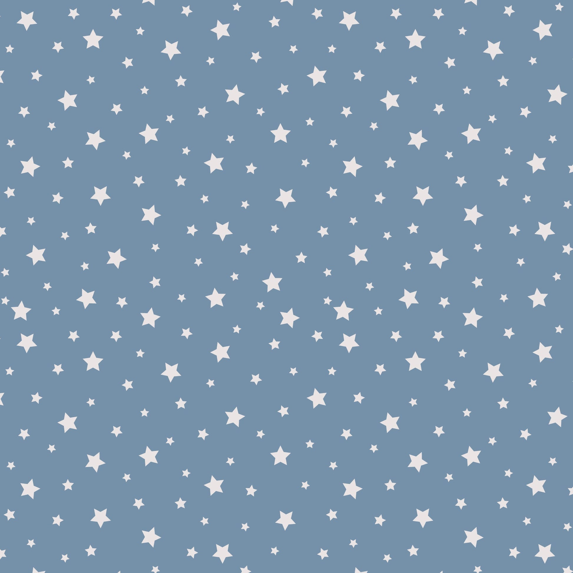Under The Same Stars - Blue - Backwoods and Boots - Softly Studio - Cloud 9 Fabrics - Poplin - Simplifi Fabric