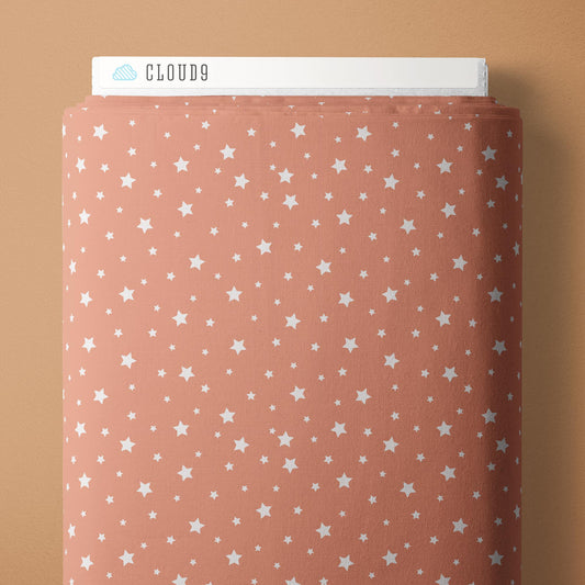 Under The Same Stars - Pink - Backwoods and Boots - Softly Studio - Cloud 9 Fabrics - Poplin - Simplifi Fabric