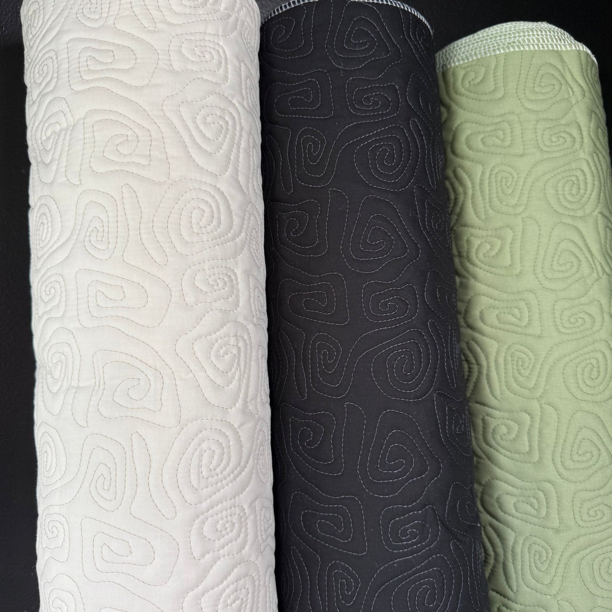 Uzumaki Stitch Quilted - Japanese Import - Sage - Simplifi Fabric