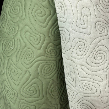 Uzumaki Stitch Quilted - Japanese Import - Sage - Simplifi Fabric