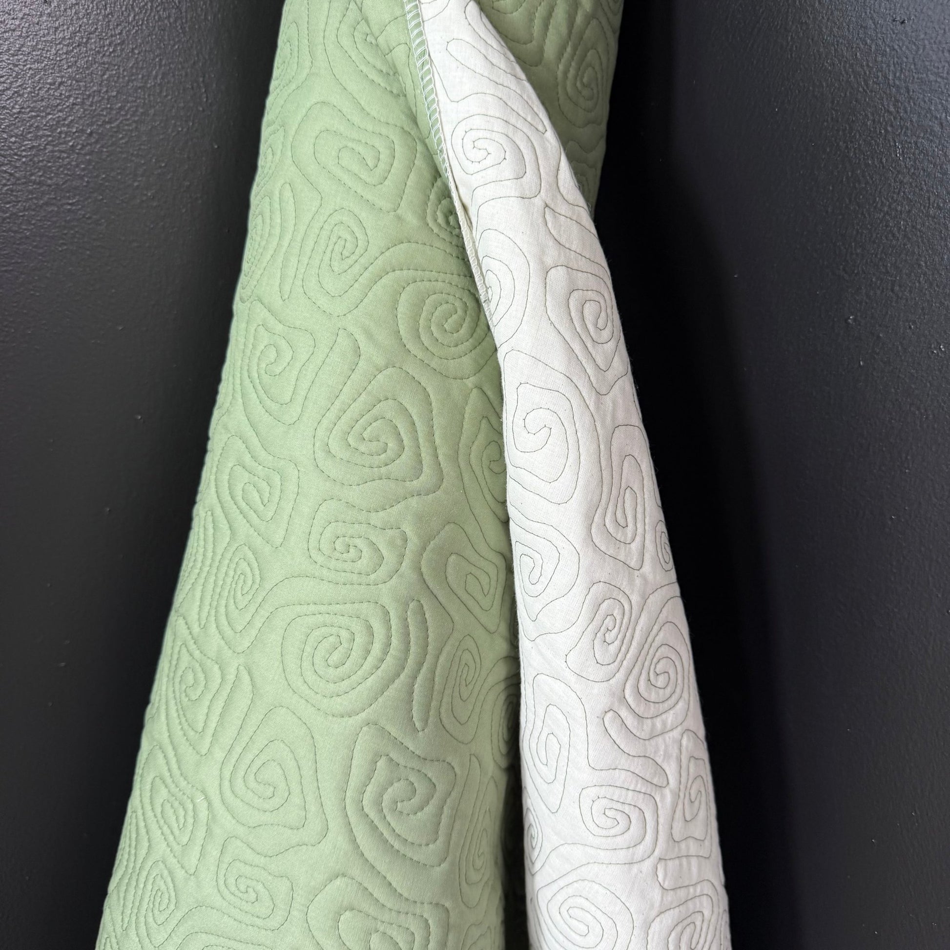 Uzumaki Stitch Quilted - Japanese Import - Sage - Simplifi Fabric