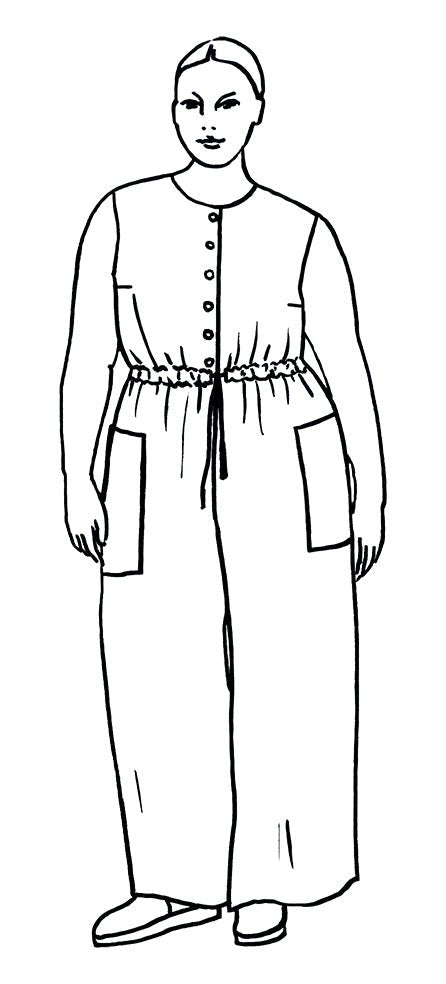 VERANDA Jumpsuit by Kaiser Rissanen PDF Sewing Pattern - TAUKO - Simplifi Fabric
