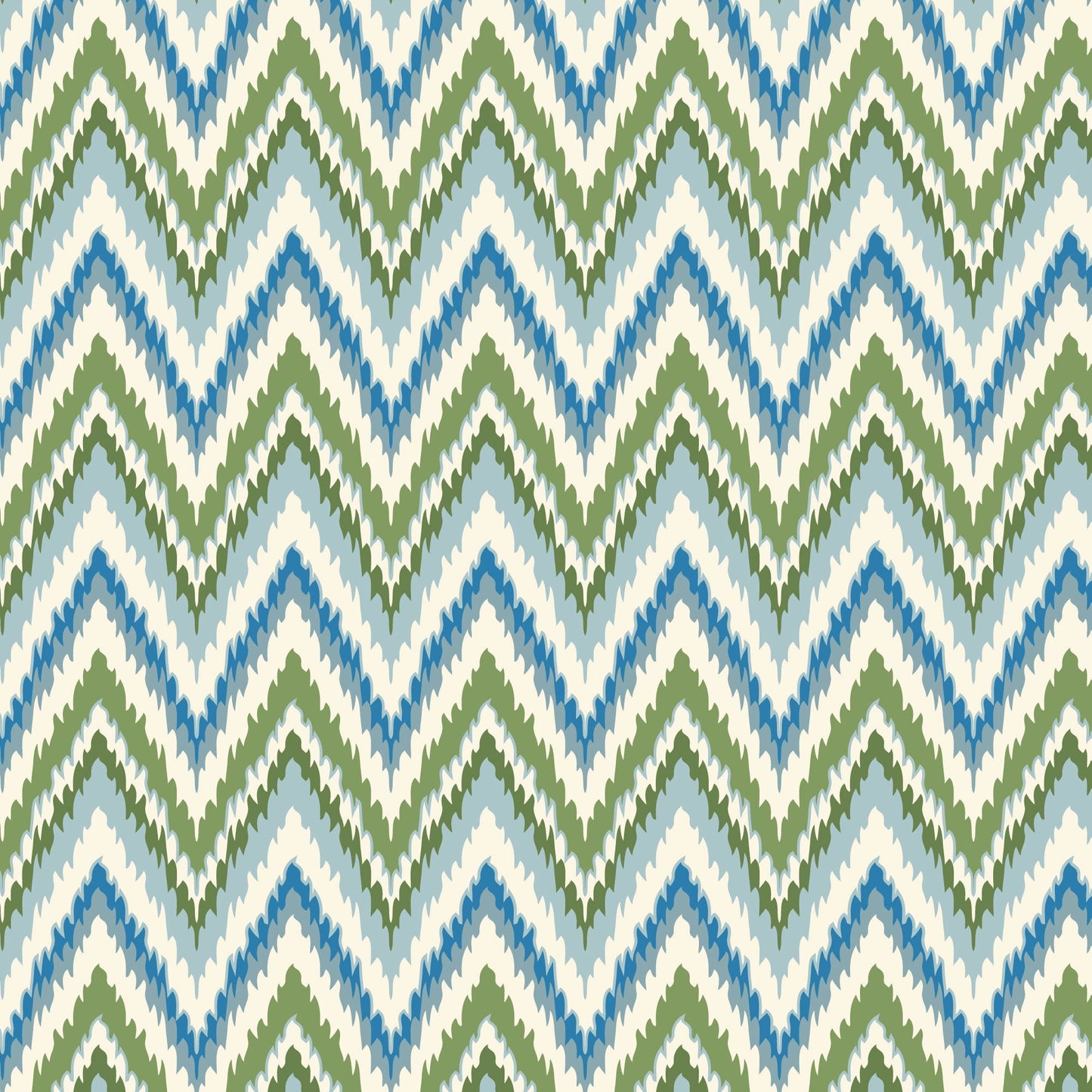 Vintage Flames - Blue - Summer Garden - House Of Haricot - Cloud 9 Fabrics - Poplin - Simplifi Fabric