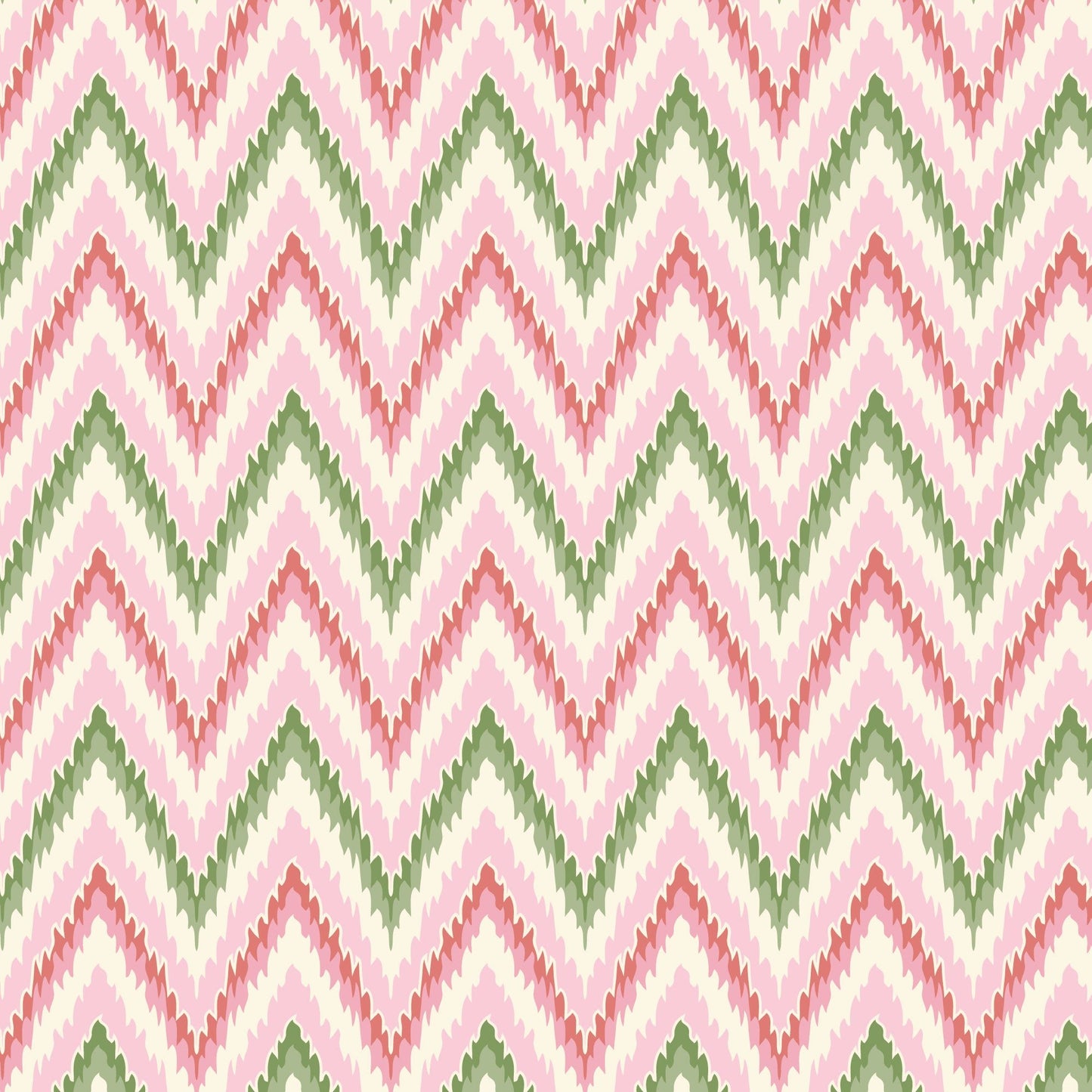 Vintage Flames - Pink - Summer Garden - House Of Haricot - Cloud 9 Fabrics - Poplin - Simplifi Fabric