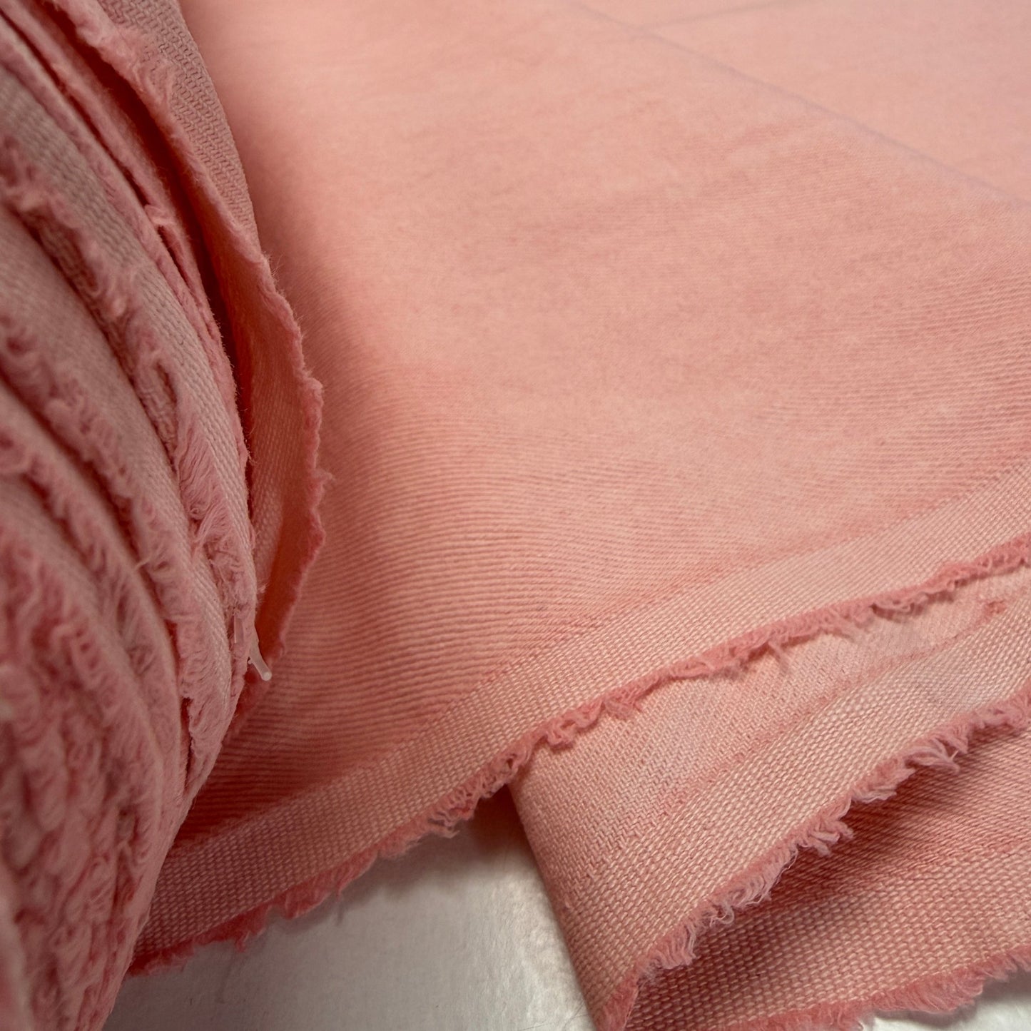 Washed 10 oz. Denim - Shell Pink - Simplifi Fabric