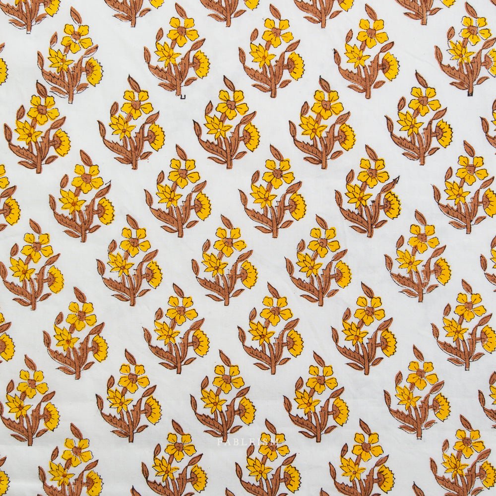 Weekend Floral - Summer - Indian Block Prints Cottage - Fableism Supply Co. - Simplifi Fabric