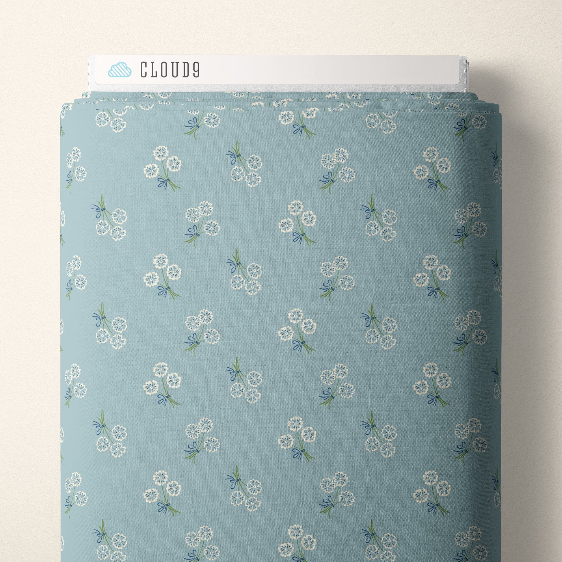 Whimsy Keepsake - Blue - Summer Garden - House Of Haricot - Cloud 9 Fabrics - Poplin - Simplifi Fabric
