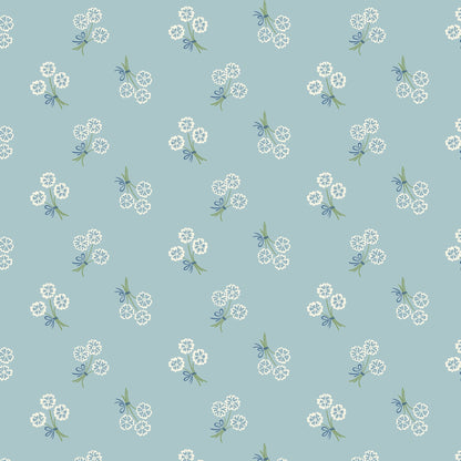 Whimsy Keepsake - Blue - Summer Garden - House Of Haricot - Cloud 9 Fabrics - Poplin - Simplifi Fabric