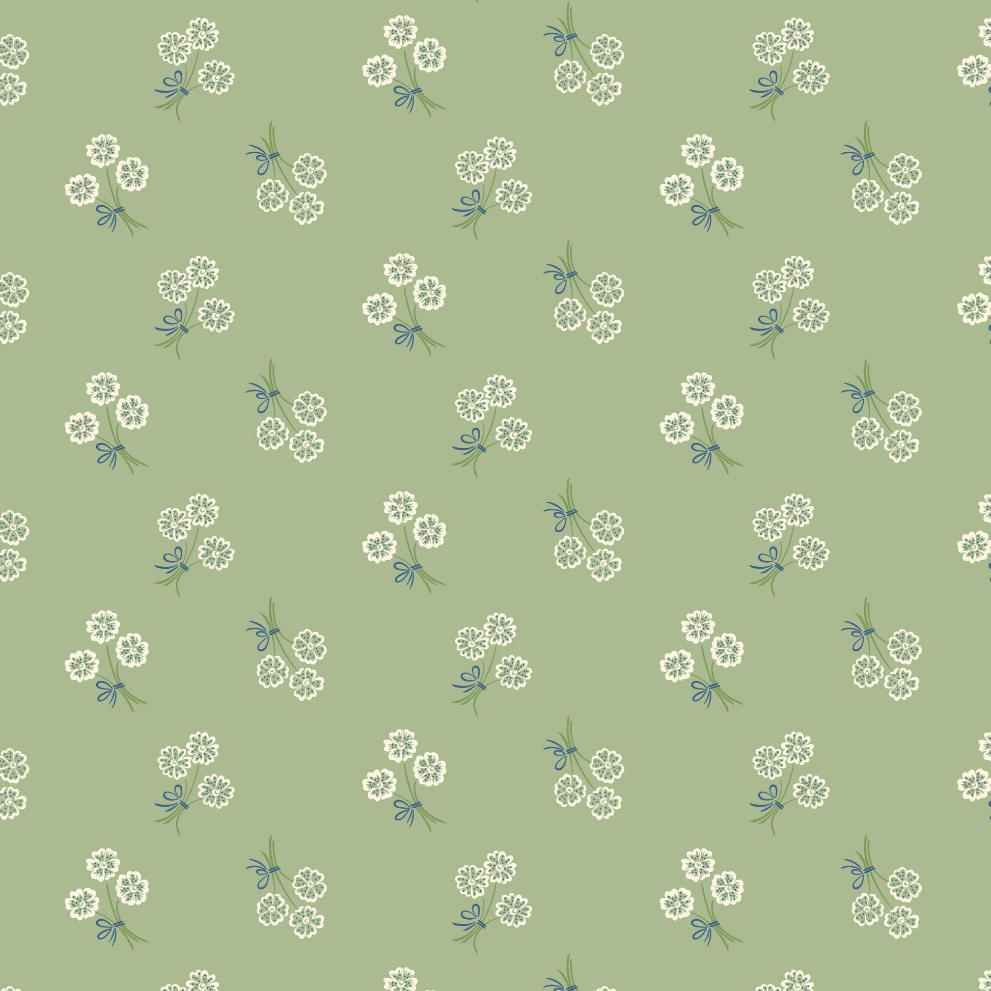 Whimsy Keepsake - Green - Summer Garden - House Of Haricot - Cloud 9 Fabrics - Poplin - Simplifi Fabric