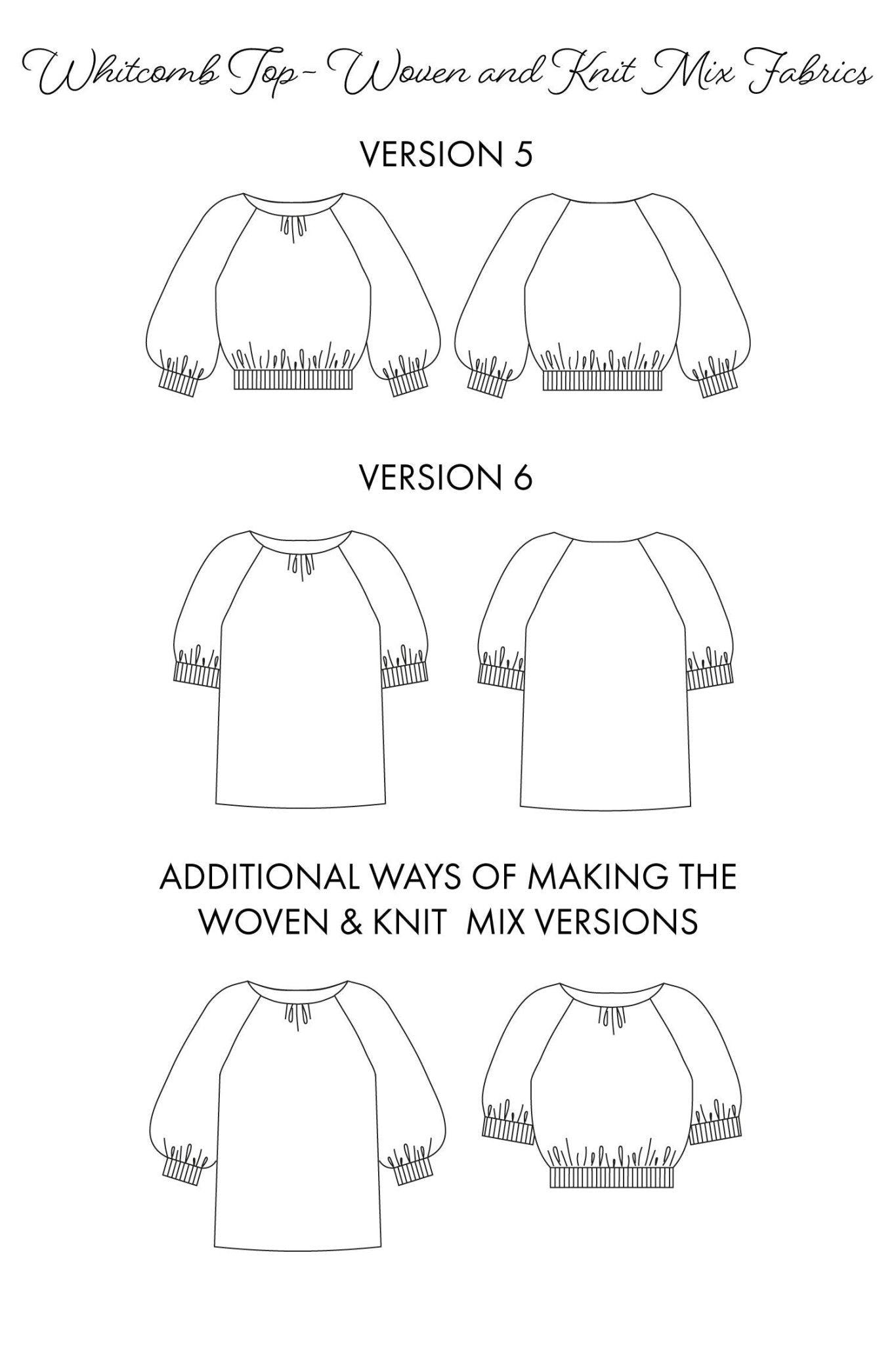 Whitcomb Top PDF Pattern - Sew Love Patterns - Simplifi Fabric