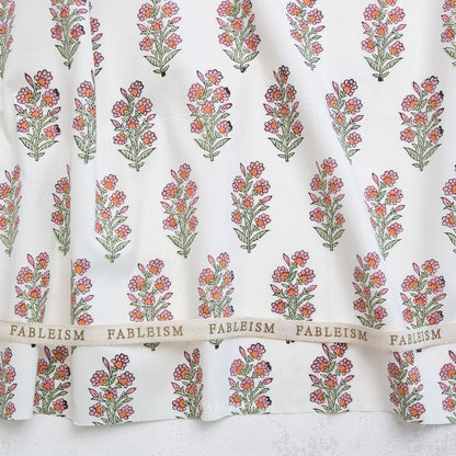 Wild Floral - Blushing - Indian Block Prints Cottage - Fableism Supply Co. - Simplifi Fabric