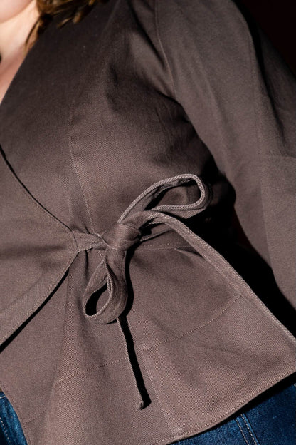 Wrap Blouse + Straight Sleeves Jacket - Paper Sewing Pattern - Puff And Pencil - Simplifi Fabric