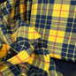 Yelllow/Red Plaid Flannel - Deadstock - Simplifi Fabric