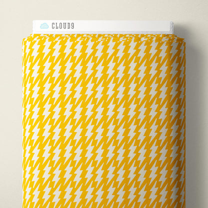 Zeus Power Grid - Yellow - The Iliad - Aidi Riera - Cloud 9 Fabrics - Poplin - Simplifi Fabric