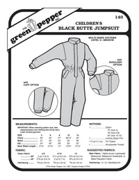 Kid’s Black Butte Jumpsuit Pattern - 140 - The Green Pepper Patterns