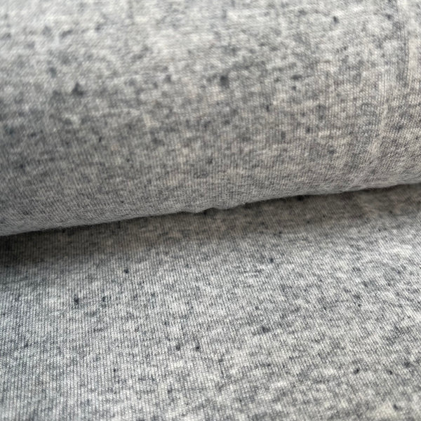 Cotton Jersey COLOURED MELANGE - European Import - Oeko-Tex® - Grey/Navy